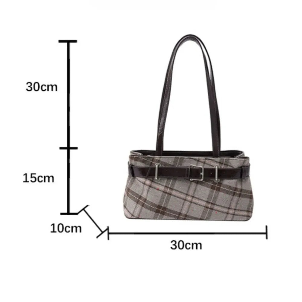 Retro Plaid Women's Shoulder Bag