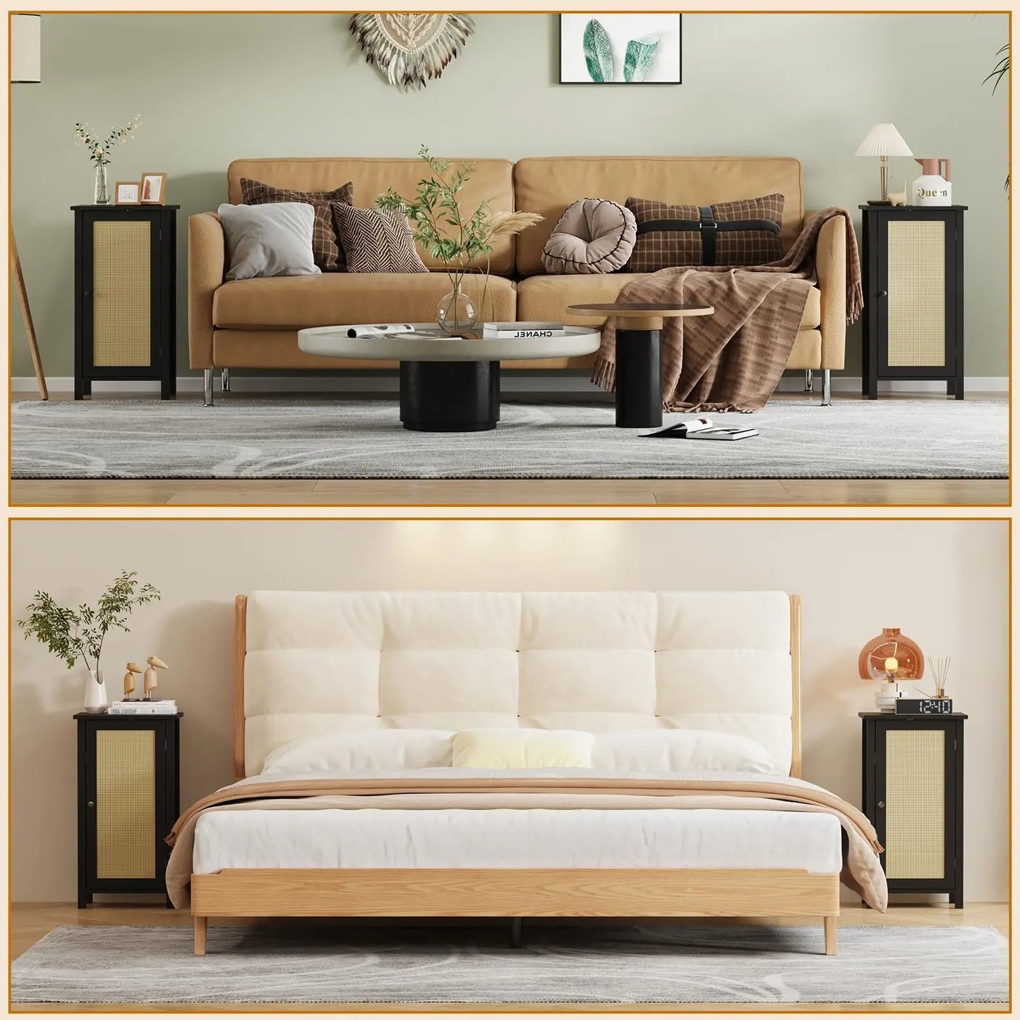 Rattan Nightstand