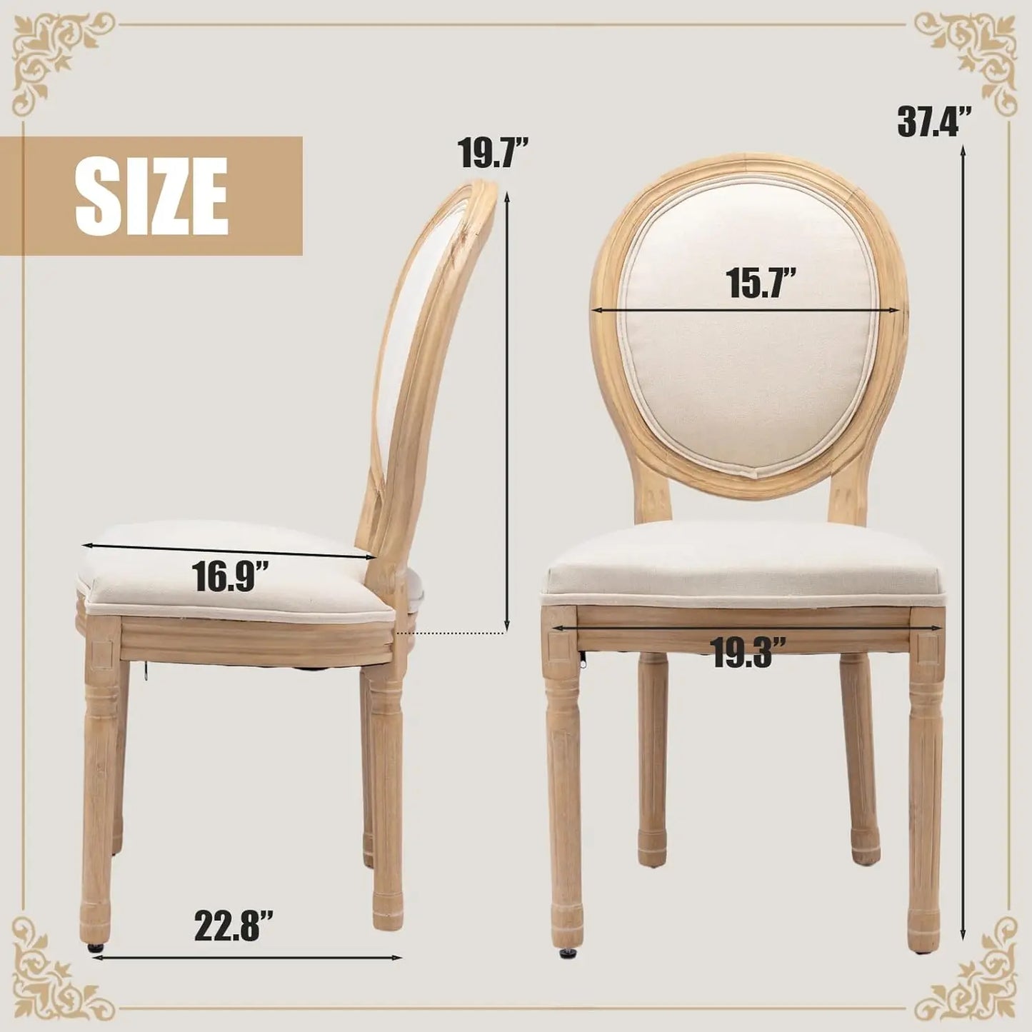 Farmhouse Dining Chairs Set