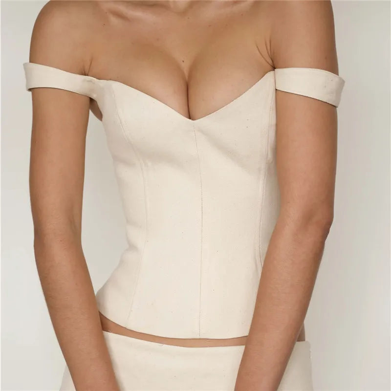 100% Cotton Corset Top