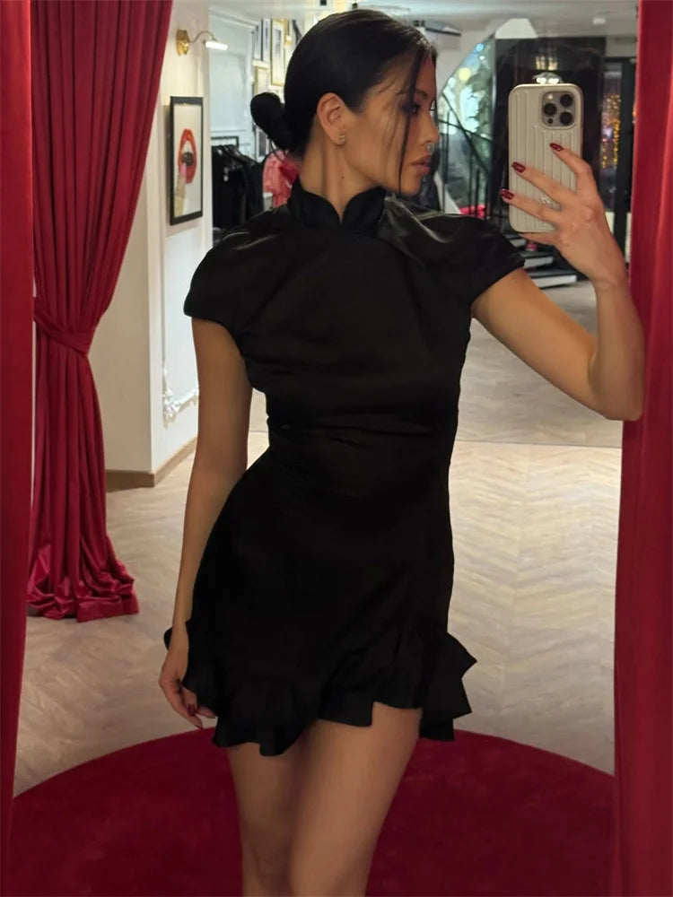 Ruffled Elegant Party Dress