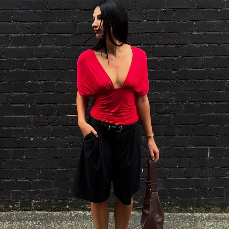 Ruched Crop Top