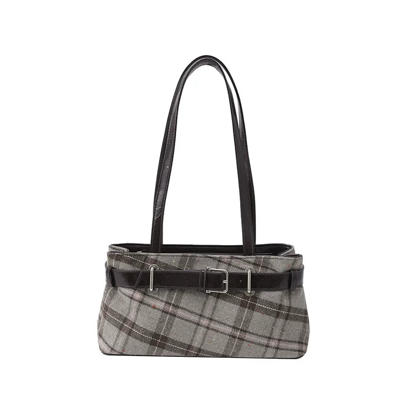 Retro Plaid Women's Shoulder Bag