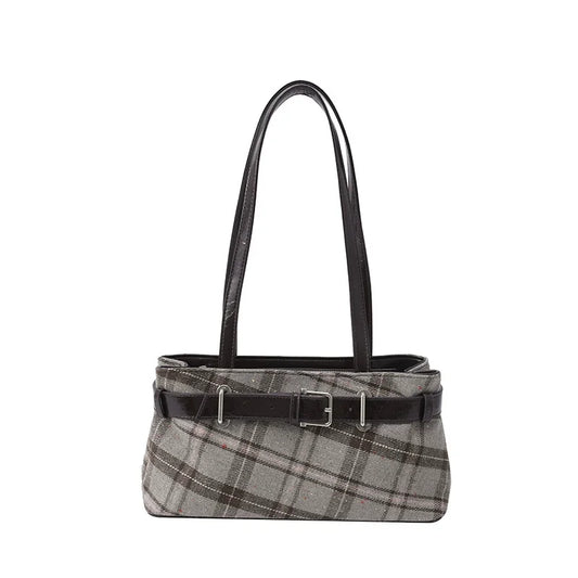 Retro Plaid Women's Shoulder Bag