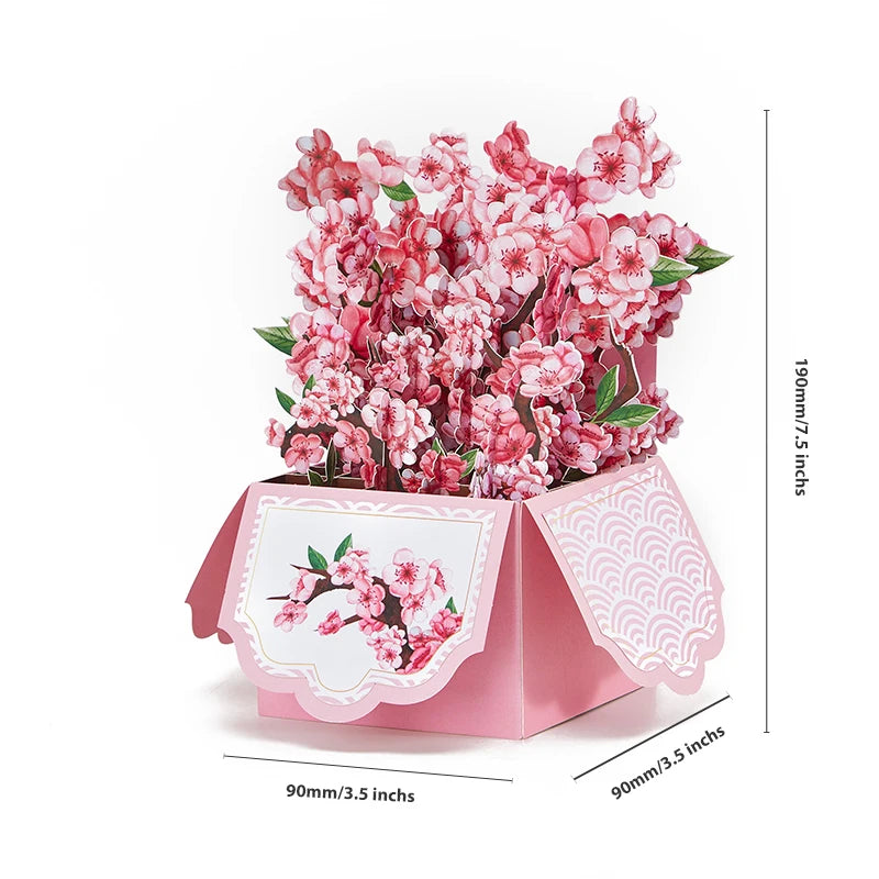 Butterflies Flower Pop Up Cards Mother's Day