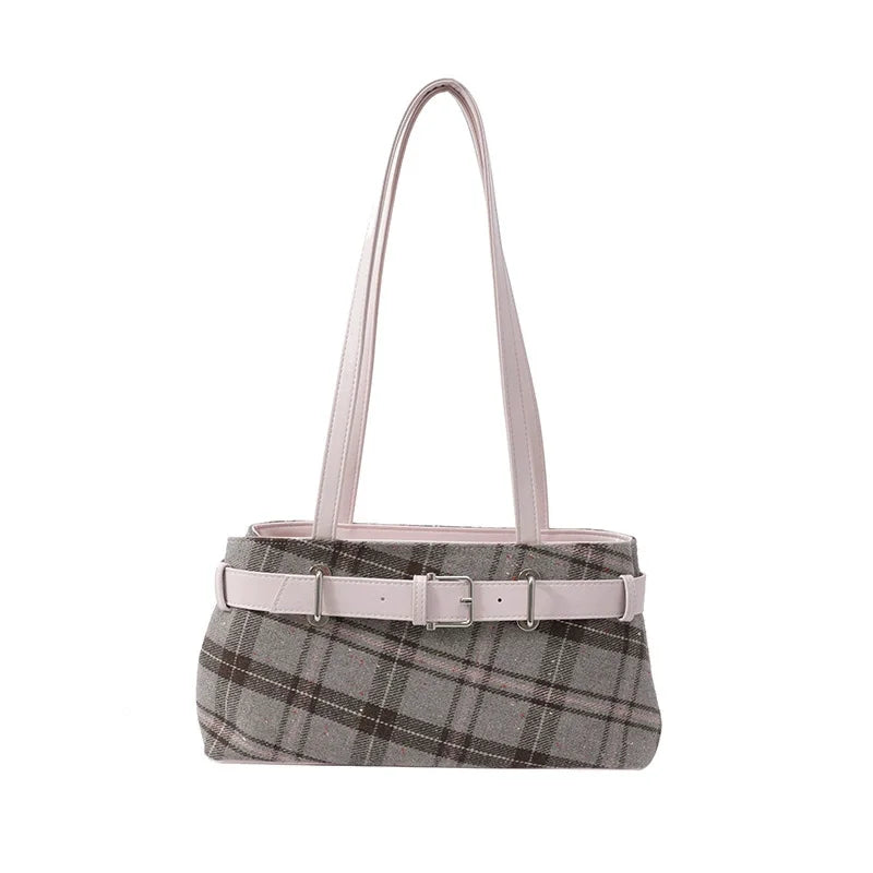 Retro Plaid Women's Shoulder Bag