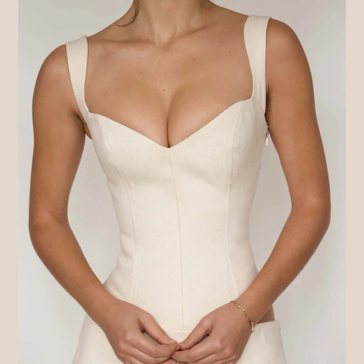 100% Cotton Corset Top