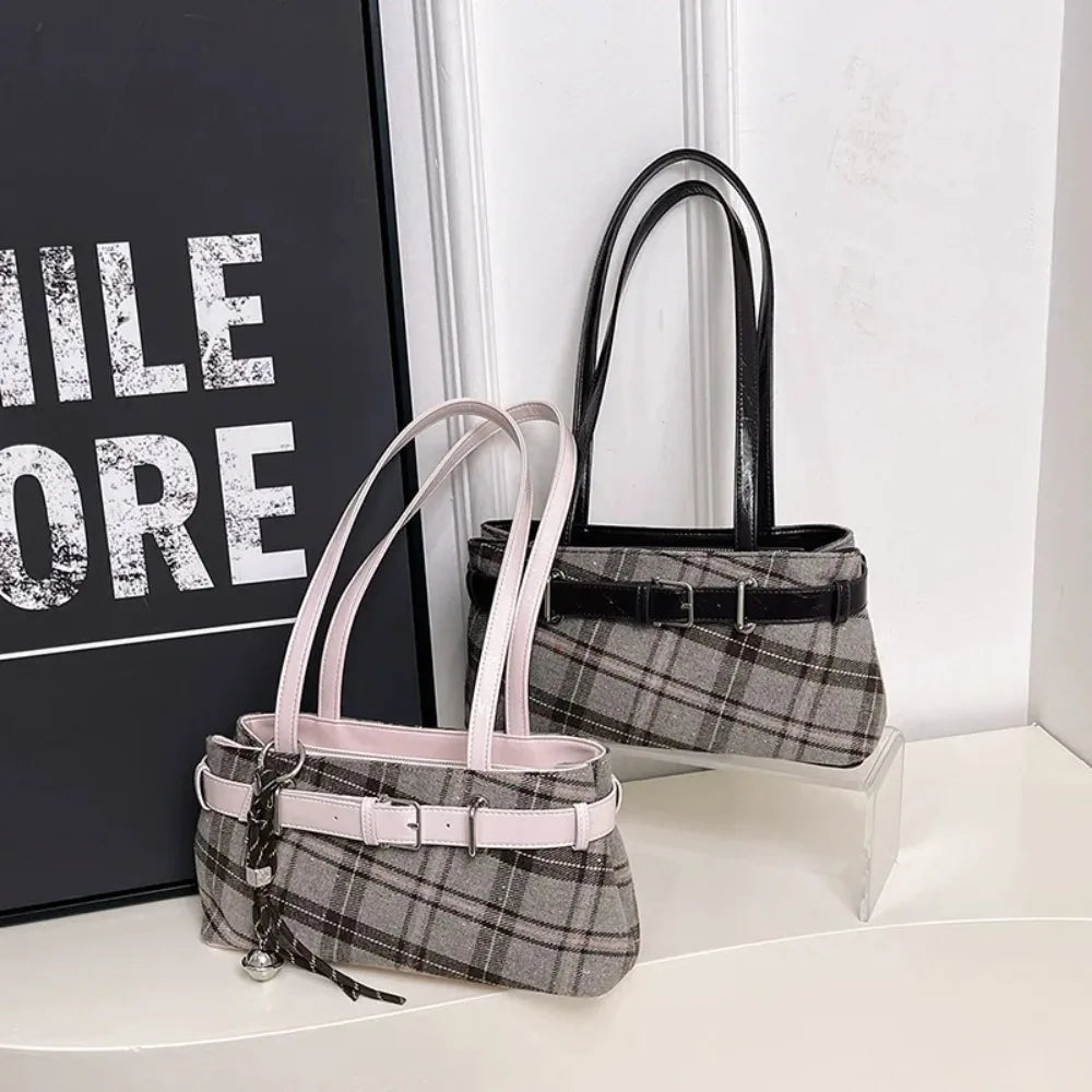 Retro Plaid Women's Shoulder Bag