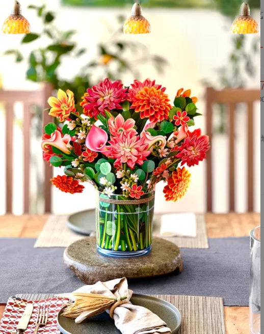 Flower Card Carnation Rose for Mother's Day