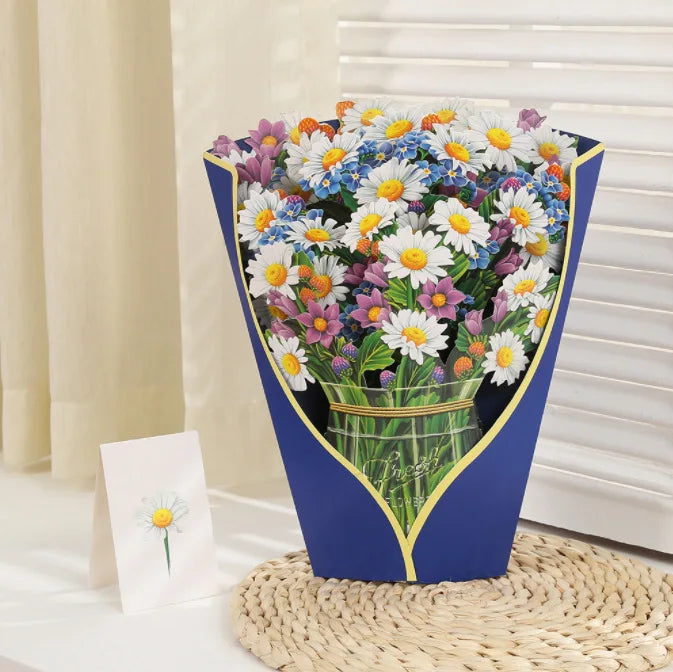 Flower Card Carnation Rose for Mother's Day
