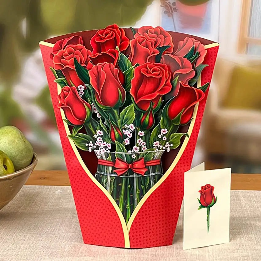 Flower Card Carnation Rose for Mother's Day