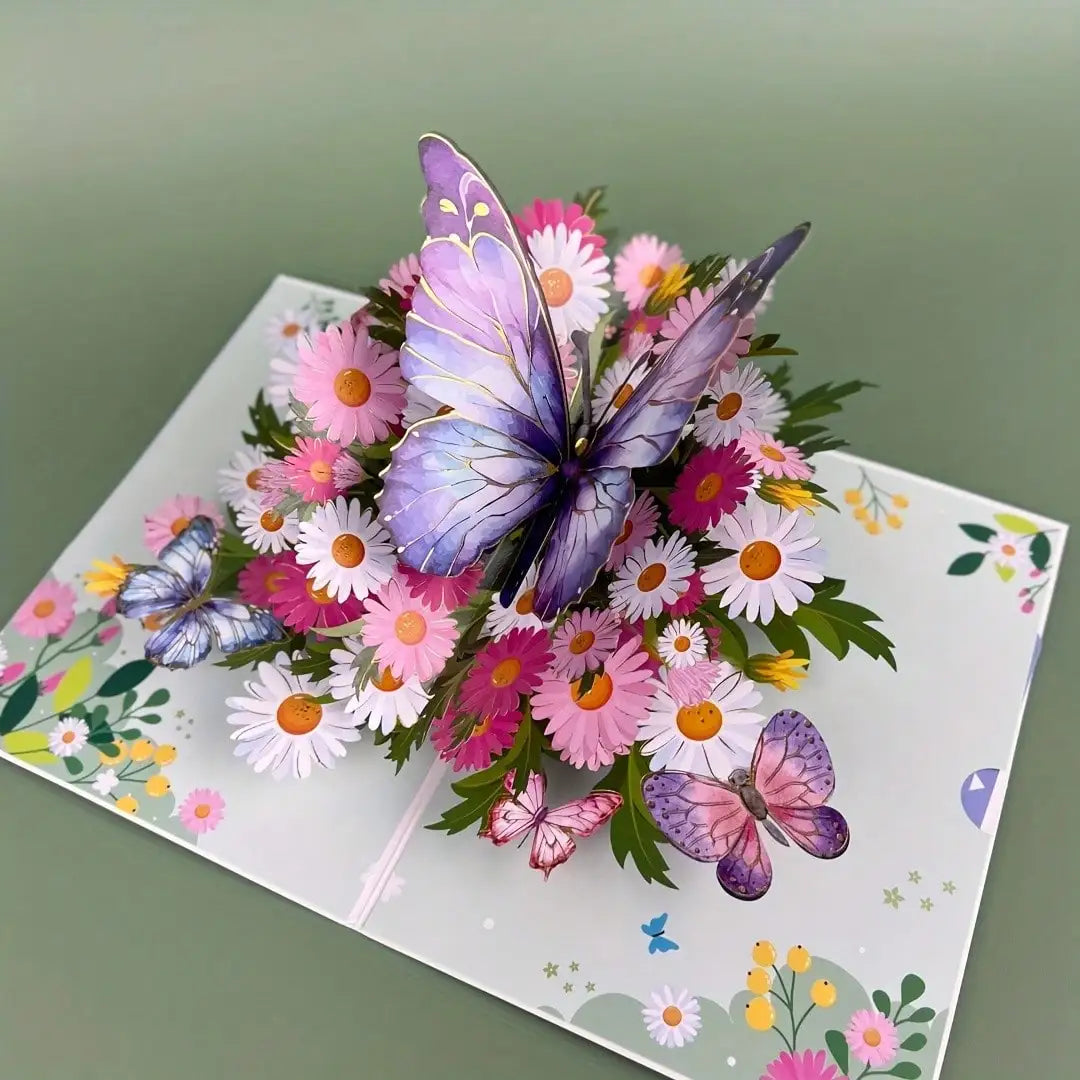 Colorful Butterflies & Daisies, Perfect For Mother's Day