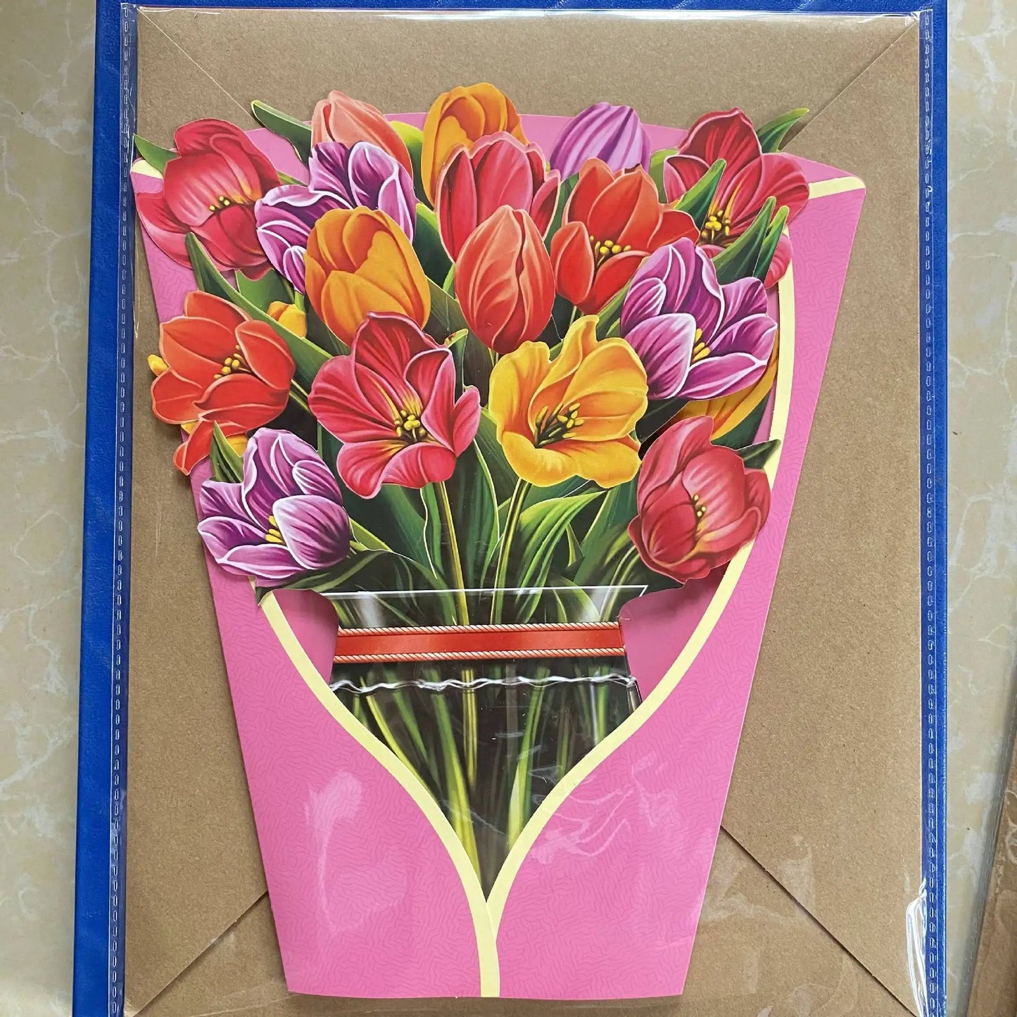 Flower Card Carnation Rose for Mother's Day