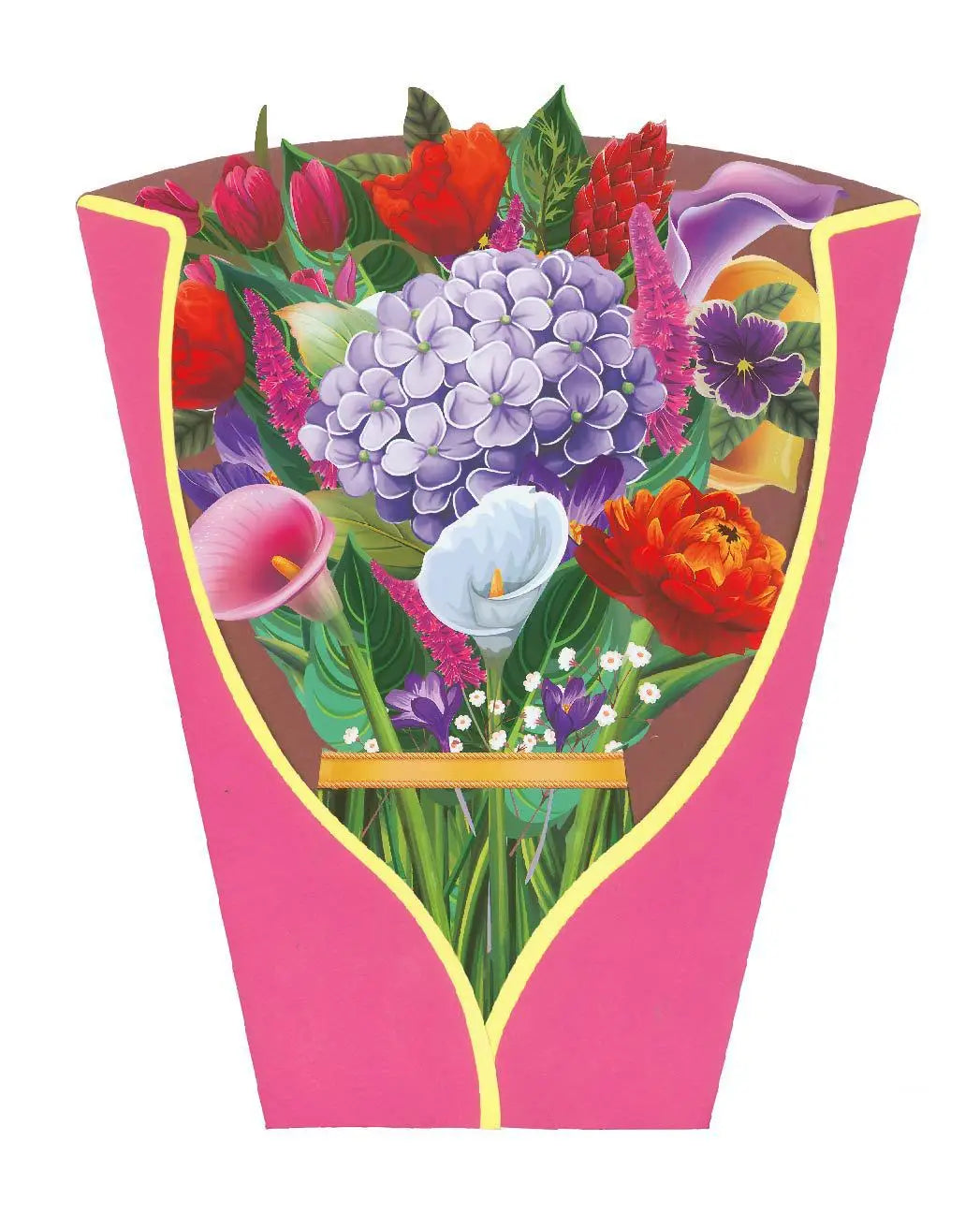 Flower Card Carnation Rose for Mother's Day