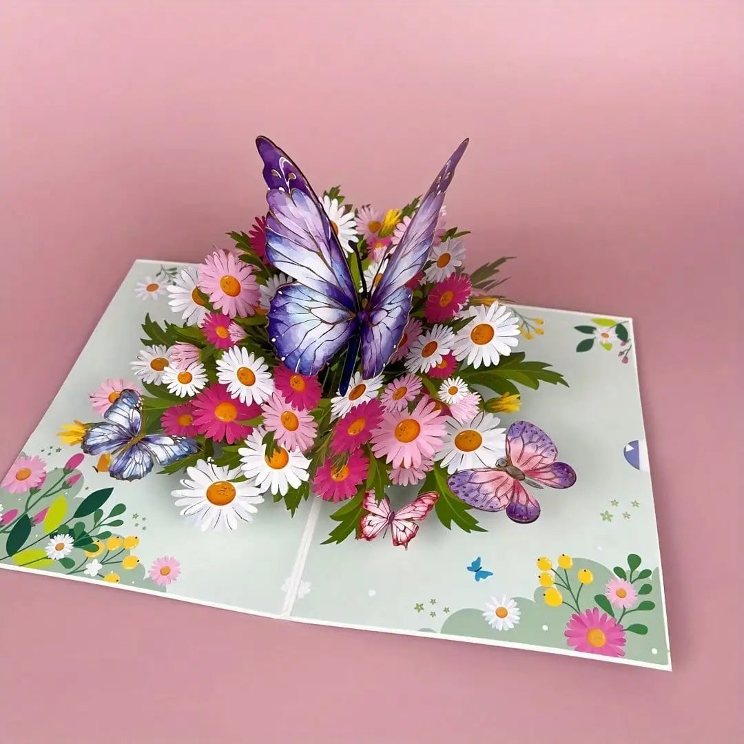 Colorful Butterflies & Daisies, Perfect For Mother's Day