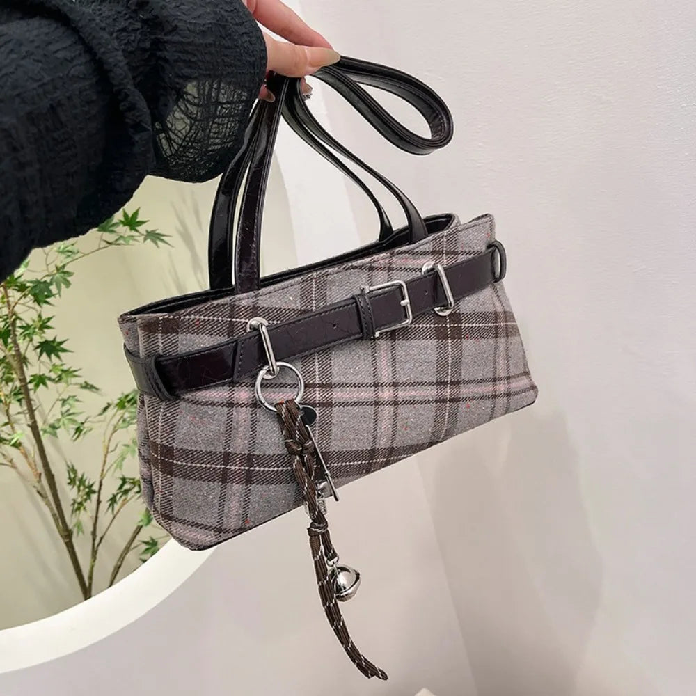 Retro Plaid Women's Shoulder Bag