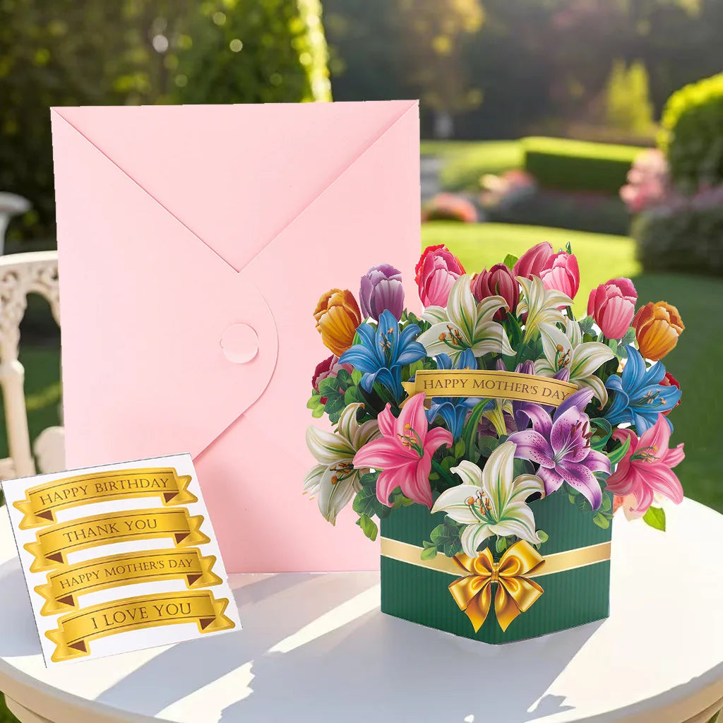 Flower Greeting Card for Mother's Day