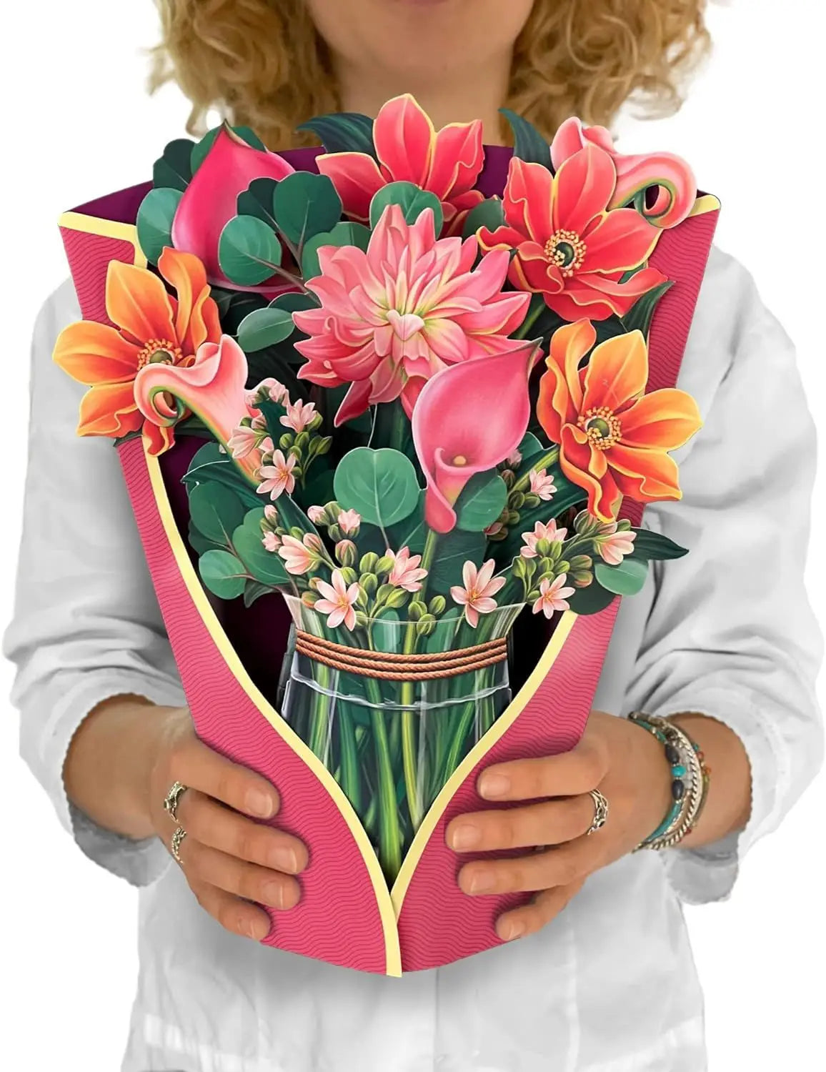 Flower Card Carnation Rose for Mother's Day
