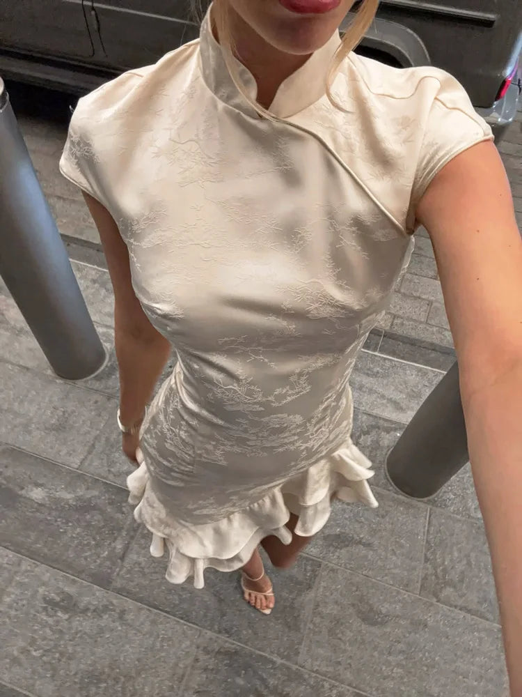 Ruffled Elegant Party Dress
