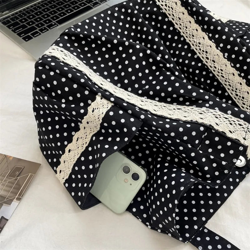 Canvas Lace Shoulder Bag